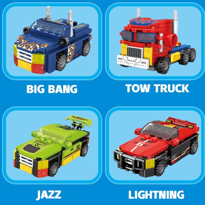 SEMBO 8 IN 1 Deformation Car Building Blocks Transformation Rotots Vehicle Bricks Playsets Toys Gifts 2 - LEPIN LEPIN Store
