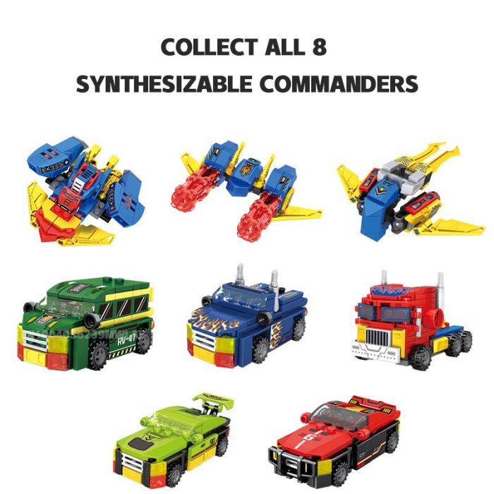 SEMBO 8 IN 1 Deformation Car Building Blocks Transformation Rotots Vehicle Bricks Playsets Toys Gifts 3 - LEPIN LEPIN Store