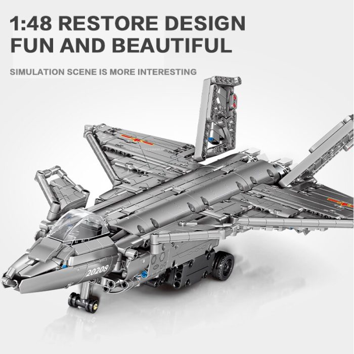 SEMBO 940PCS Fighter Bombing Airplane RC Building Blocks Airforce Jet World War Army Toys DIY Bricks 1 - LEPIN LEPIN Store
