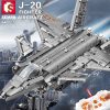 SEMBO 940PCS Fighter Bombing Airplane RC Building Blocks Airforce Jet World War Army Toys DIY Bricks - LEPIN LEPIN Store