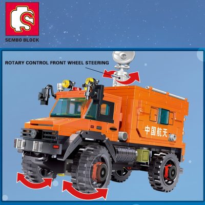 SEMBO BLOCK 566PCS Space Rescue Truck Car Child Toys Bricks Building Blocks DIY Roleplay STEM Collectible 3 - LEPIN LEPIN Store