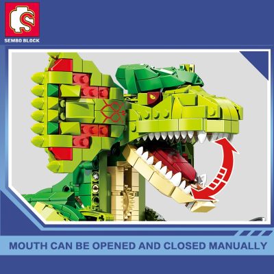 SEMBO BLOCK Child Toy RC Dinosaur Building Blocks Remote Control App Controlled Bricks Young Children Gifts 1 - LEPIN LEPIN Store