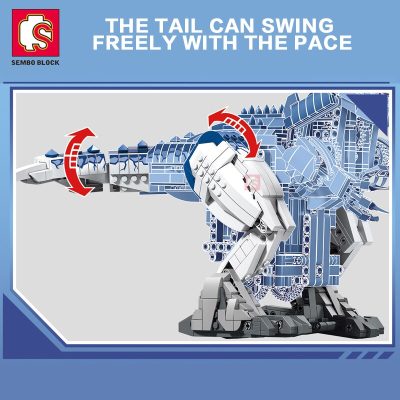 SEMBO BLOCK T Rex Child Toy Dinosaur RC Building Blocks Remote Control App Controlled Bricks Young 3 - LEPIN LEPIN Store