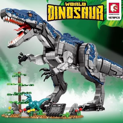 SEMBO BLOCK T Rex Dinosaur Building Blocks Child Toys Hobbies Collectible Playset Bricks Young Children DIY 1 - LEPIN LEPIN Store