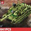 SEMBO Military 641PCS Main Battle Tank Bricks Heavy Armed Weapon Building Blocks Collectible Display For Children - LEPIN LEPIN Store