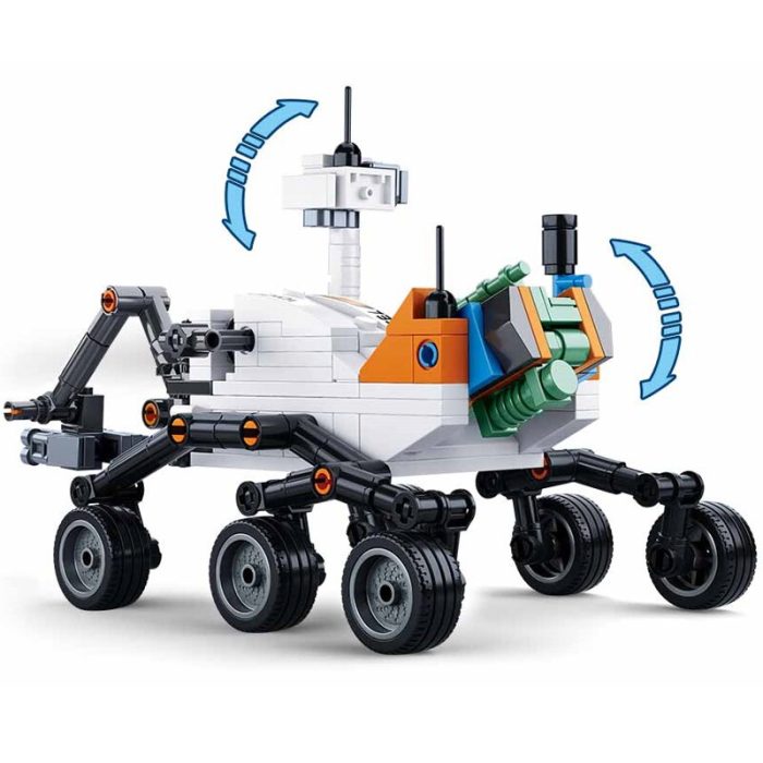 Sluban 288Pcs Aviation Lunar Lander Curiosity Rover Building Blocks DIY Model Urban Mars Probe Vehicle Space 1 - LEPIN LEPIN Store