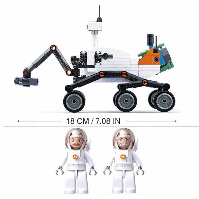Sluban 288Pcs Aviation Lunar Lander Curiosity Rover Building Blocks DIY Model Urban Mars Probe Vehicle Space 4 - LEPIN LEPIN Store