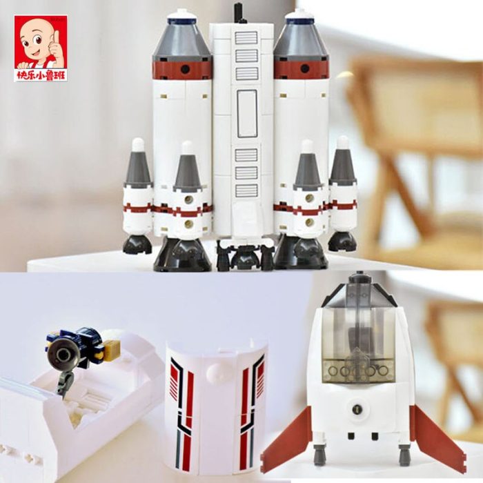 Sluban 468pcs Aerospace Space Saturn Expedition Rocket Model Building Blocks Astronaut Figures Man MOC Assembly Toys 2 - LEPIN LEPIN Store
