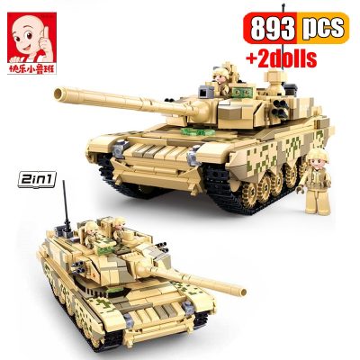 Sluban Building Block Toys Army 99A Main Battle Tank 893PCS Bricks B0790  Compatbile With Leading Brands Construction Kits