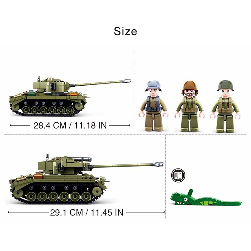 Sluban 0856-0860 Military M5 Stuart Tanks M26E1Pershing Tank - LEPIN LEPIN  Store