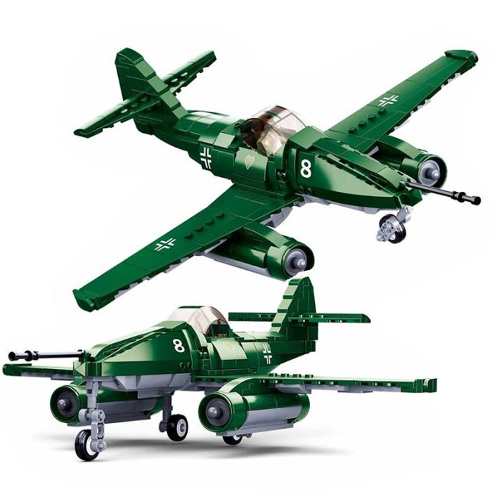 Sluban WW2 Military Air Forces Battle Fighter Building Blocks Aircraft Model Soldier Action Figures Bricks Educational 5 - LEPIN LEPIN Store