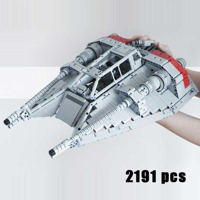 Spaceship Series War Snowspeeder Model Snowfield Plane MOC Building Block DIY Assembly Bricks Children Gift Toys 3 - LEPIN LEPIN Store