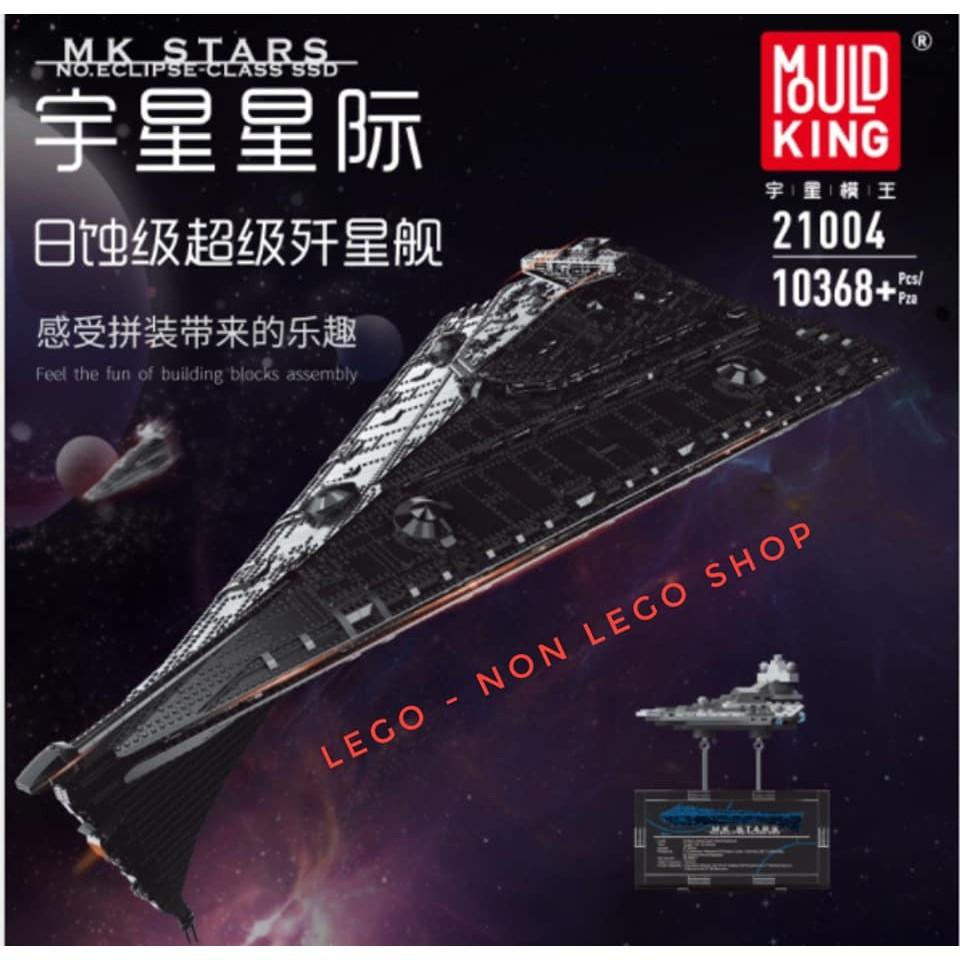 MOULD KING MOC Star Destroyer Cruise Starship The Empire Over Jedha City  Model