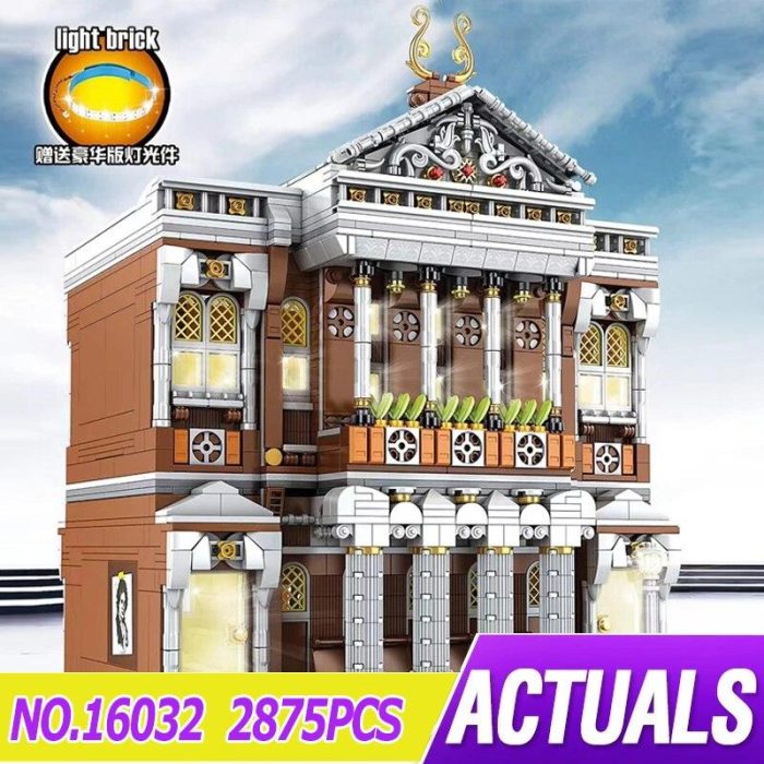 Mould King 16032 the Concert Hall with Light Architecture Building Blocks City Model Toys for Kids - LEPIN LEPIN Store