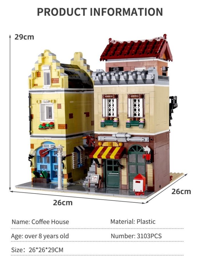 MOULDKING 16008 Novatown Coffee House with Lights - LEPIN LEPIN Store