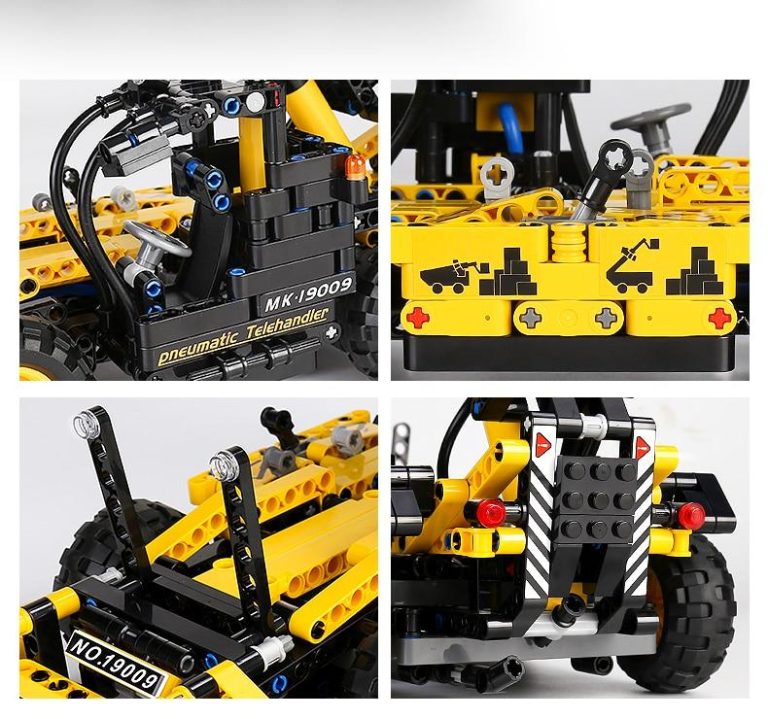 MOULD KING 19009 Pneumatic Telescopic Forklift - LEPIN LEPIN Store