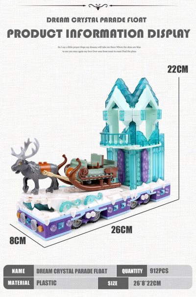 MOULD KING 11002 Snow World Princess Fantasy Winter Village LEPIN LEPIN Store