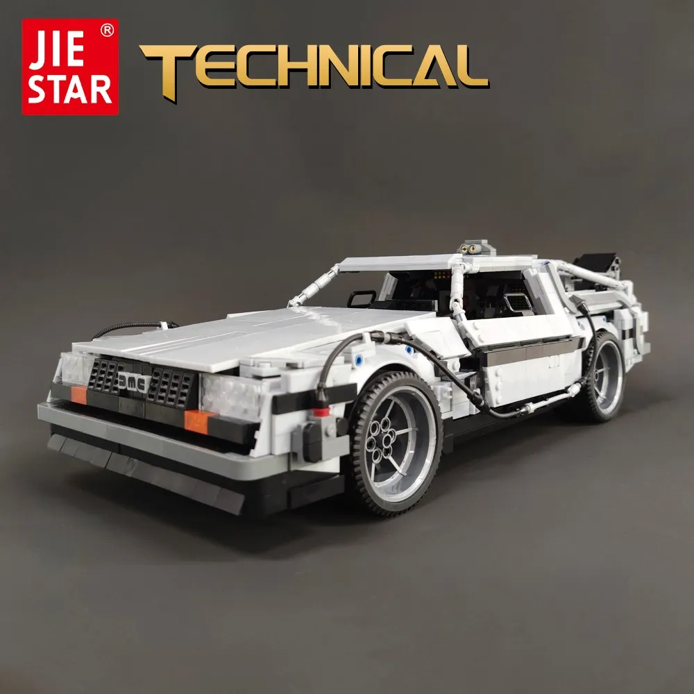 92004 Jiestar High tech Moc Return To The Future DMC 12 Time Machine Super Racing Car - LEPIN LEPIN Store