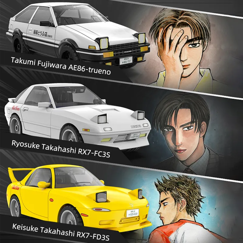 Cada Anime Initial D Champion Vehicle Building Blocks Compatible