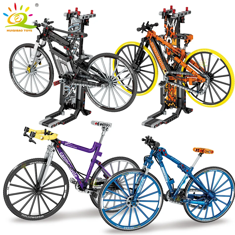 HUIQIBAO Mountain Bicycles Building Blocks Retro Bikes Supercar Race Car Bricks Set City Construction Model Toy - LEPIN LEPIN Store