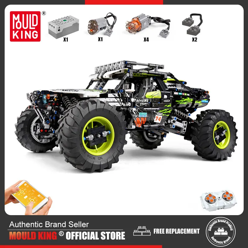 MOULD KING 18002 Technical Climbing Car Toys MOC 19517 Remote Control Car Terrain Buggy Off Road - LEPIN LEPIN Store