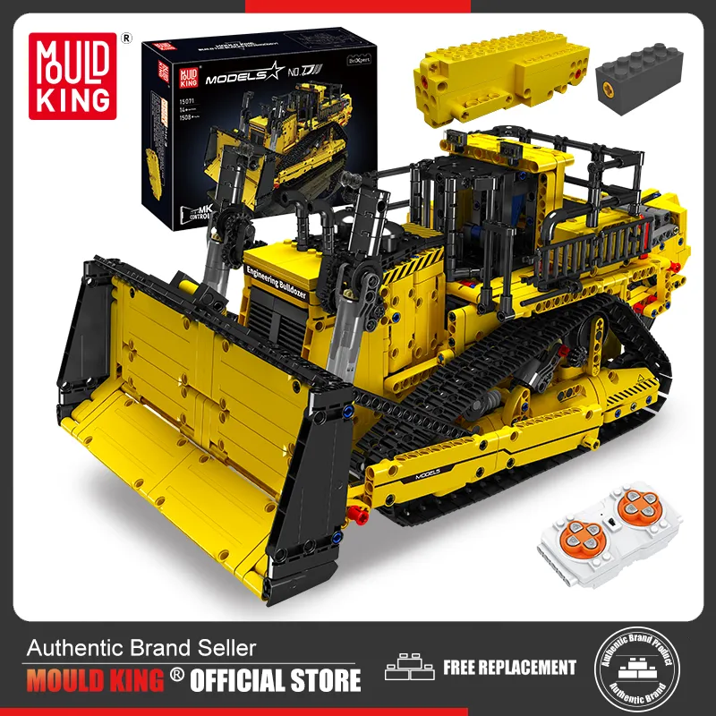 Mould King 15071 Technical Truck Building Block Remote Control Bulldozer Model Engineering Truck Toys Kids Christmas - LEPIN LEPIN Store