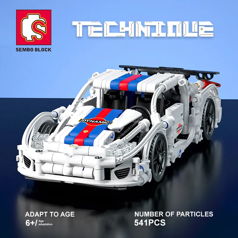 SEMBO TECHNICAL 541PCS Sports Car Building Blocks With Pull Back Device ...