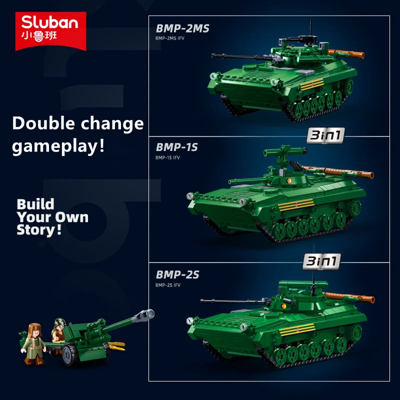 Sluban TOP-M1 Tank Green