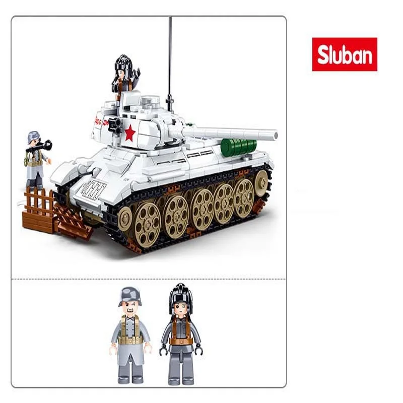 Sluban Building Block Toys WW2 Army CV33 Light Tank 183PCS